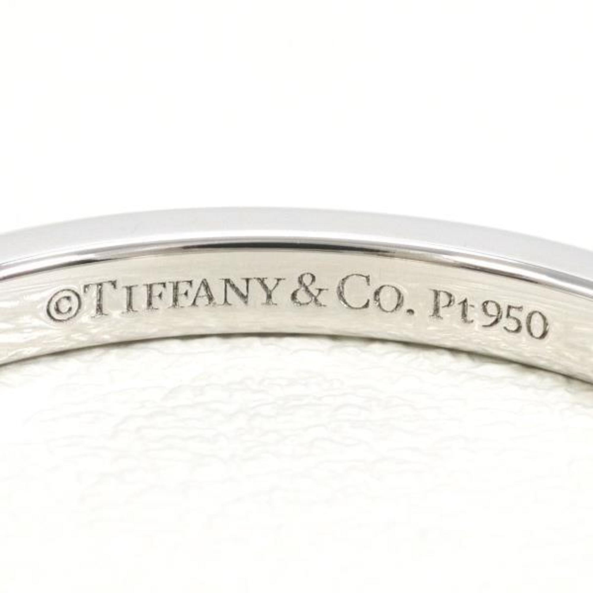 Tiffany Forever Wedding Band PT950 Ring Diamond Total Weight Approx. 3.8g