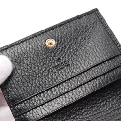 GUCCI GG Marmont Supreme Bi-fold Wallet Coated Canvas Leather Women's Beige Black 65861017WAG1283