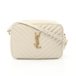 Yves Saint Laurent Saint Laurent Paris LOU Shoulder Bag Leather Women's White 612544 DV707