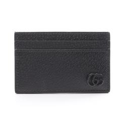 GUCCI GG Marmont Business Card Holder/Card Case Leather Men's Black 6575881T56F1000