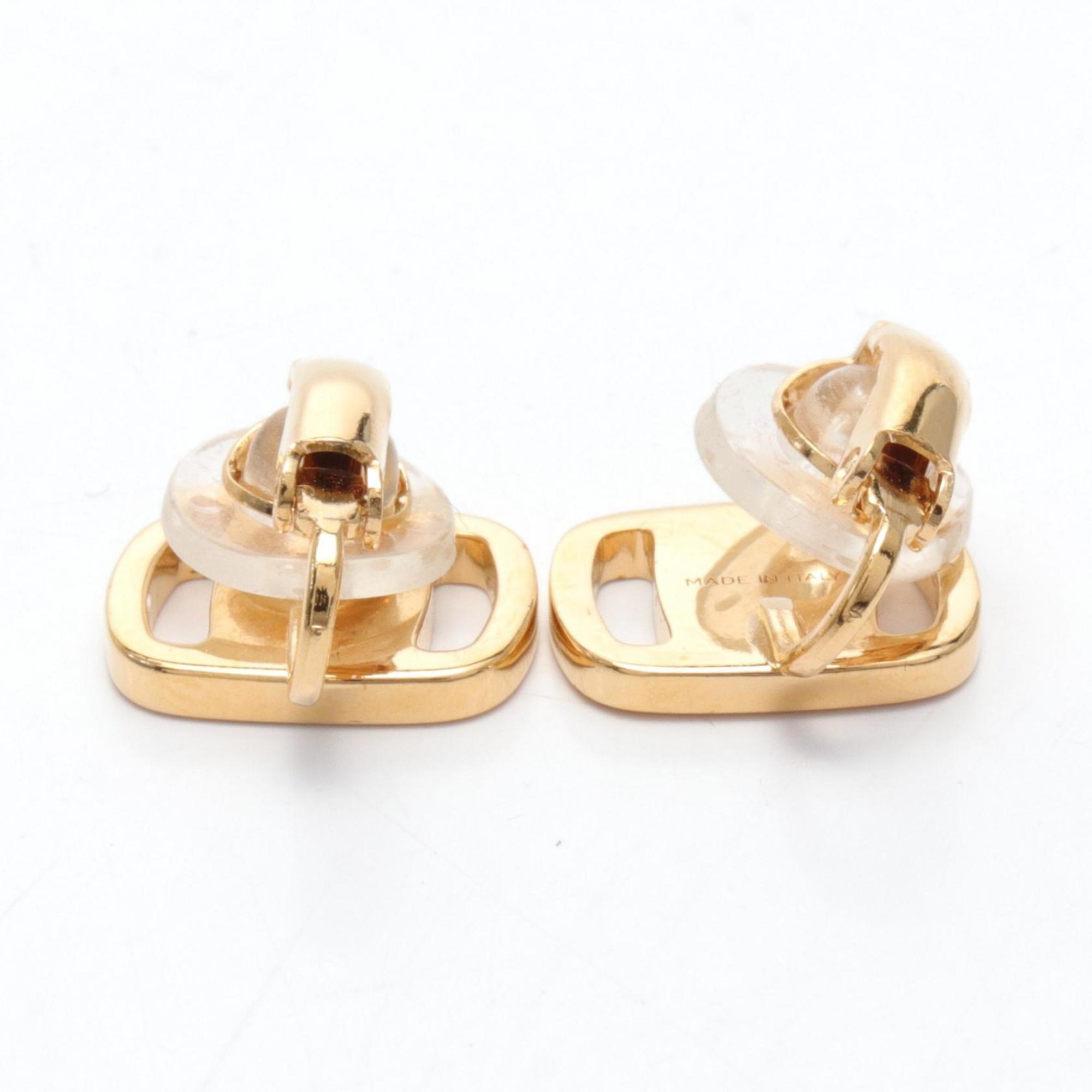 Salvatore Ferragamo Vara Earrings GP (Gold Plated) Women's Gold