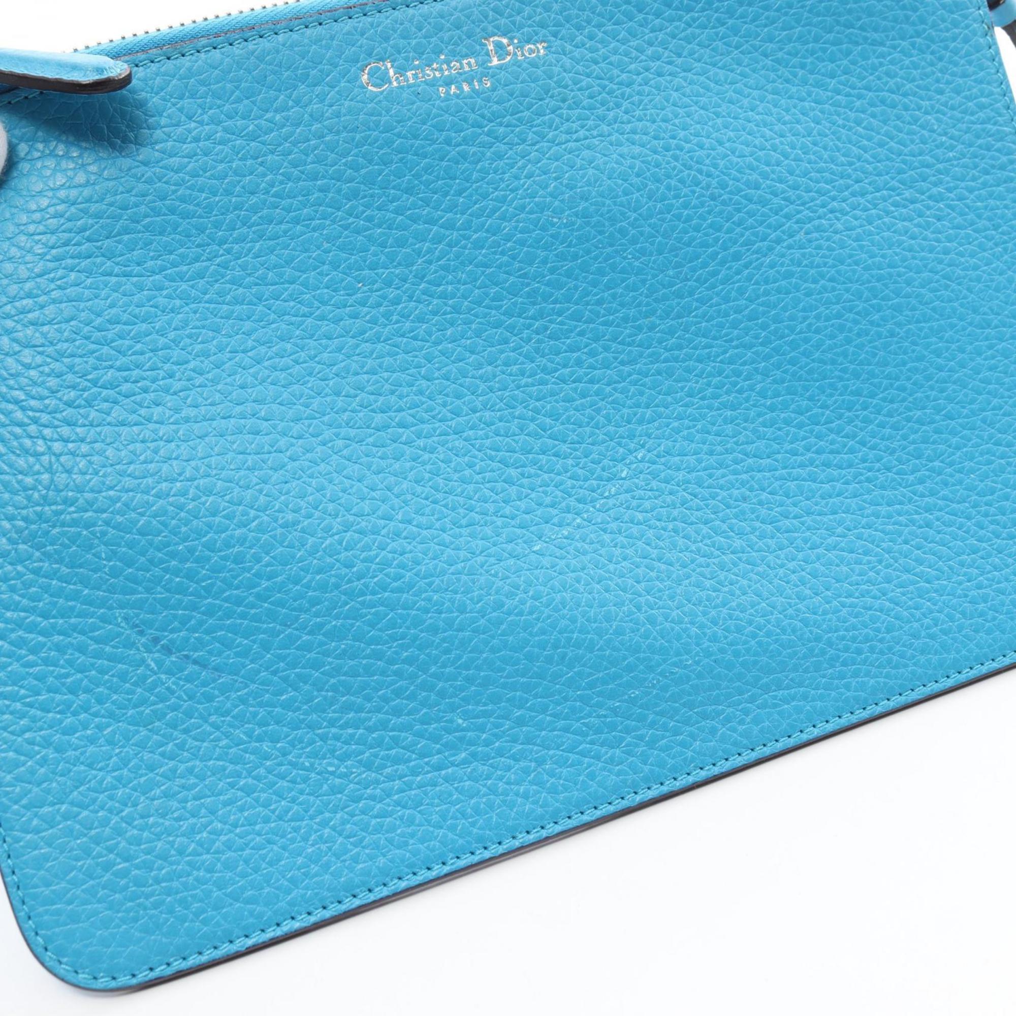 Christian Dior Diorissimo handbag, leather bag, women's, blue