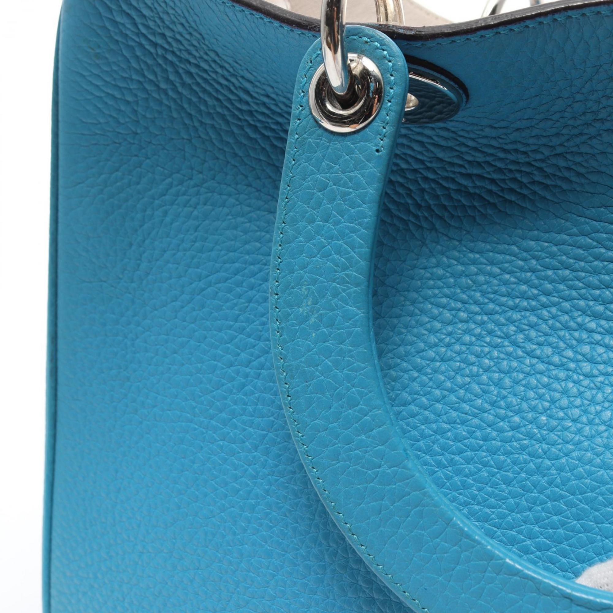 Christian Dior Diorissimo handbag, leather bag, women's, blue