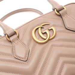 GUCCI GG Marmont Small Bag Handbag Leather Women's Pink 795199AABZB5729