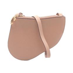 Christian Dior SADDLE shoulder bag, leather, women's, pink