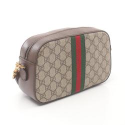 Gucci Ophidia GG Supreme Small Crossbody Bag Shoulder Coated Canvas Leather Men's Beige Brown Multicolor 752591FACFW8920