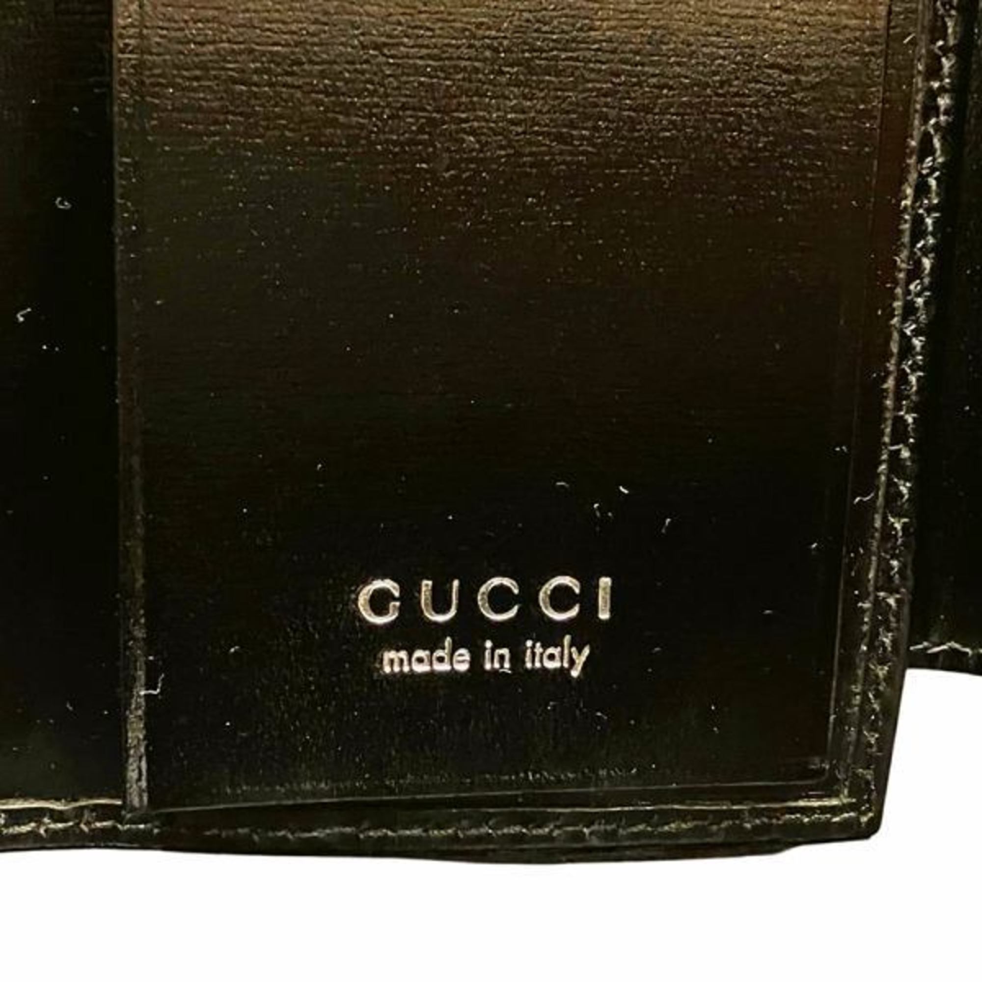 GUCCI GG Canvas 033.3662.0843 Leather 6-ring Key Case for Men