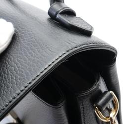 GUCCI Interlocking G Handbag Bag Leather Women's Black 510302