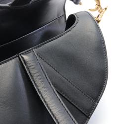 Christian Dior SADDLE handbag, leather, women's, black