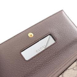 GUCCI Ophidia GG Supreme Shoulder Bag, Coated Canvas, Leather, Women's, Beige, Brown, 772309K9GSG8367