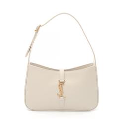 Saint Laurent SAINT LAURENT YSL Hobo Bag Shoulder Leather Women's White 6572282R20W9207