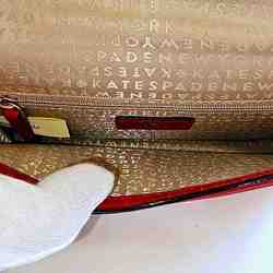 Kate Spade WLRU2983 Red Leather Bag Shoulder Women's