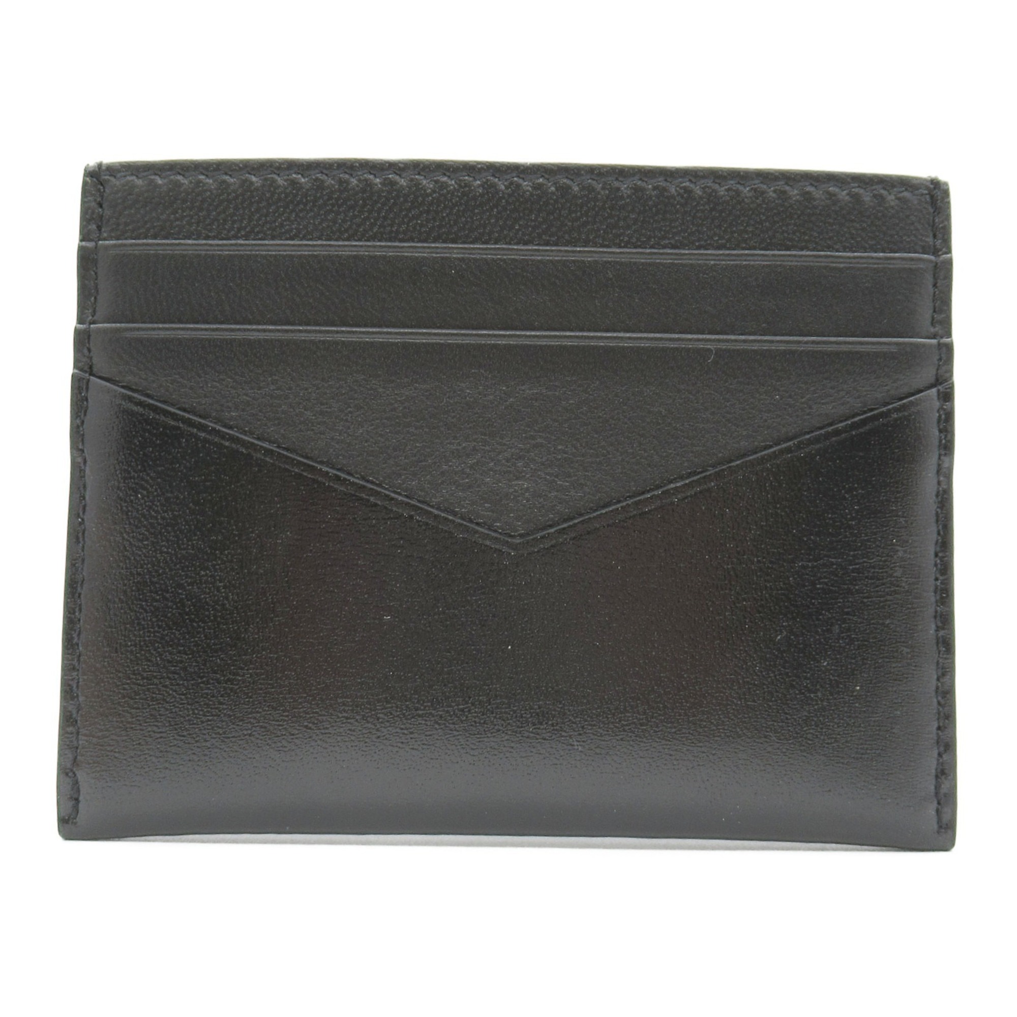 GIVENCHY Business Card Holder/Card Case Leather Men's/Women's Black BB60KCB00D001