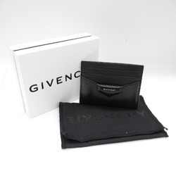 GIVENCHY Business Card Holder/Card Case Leather Men's/Women's Black BB60KCB00D001