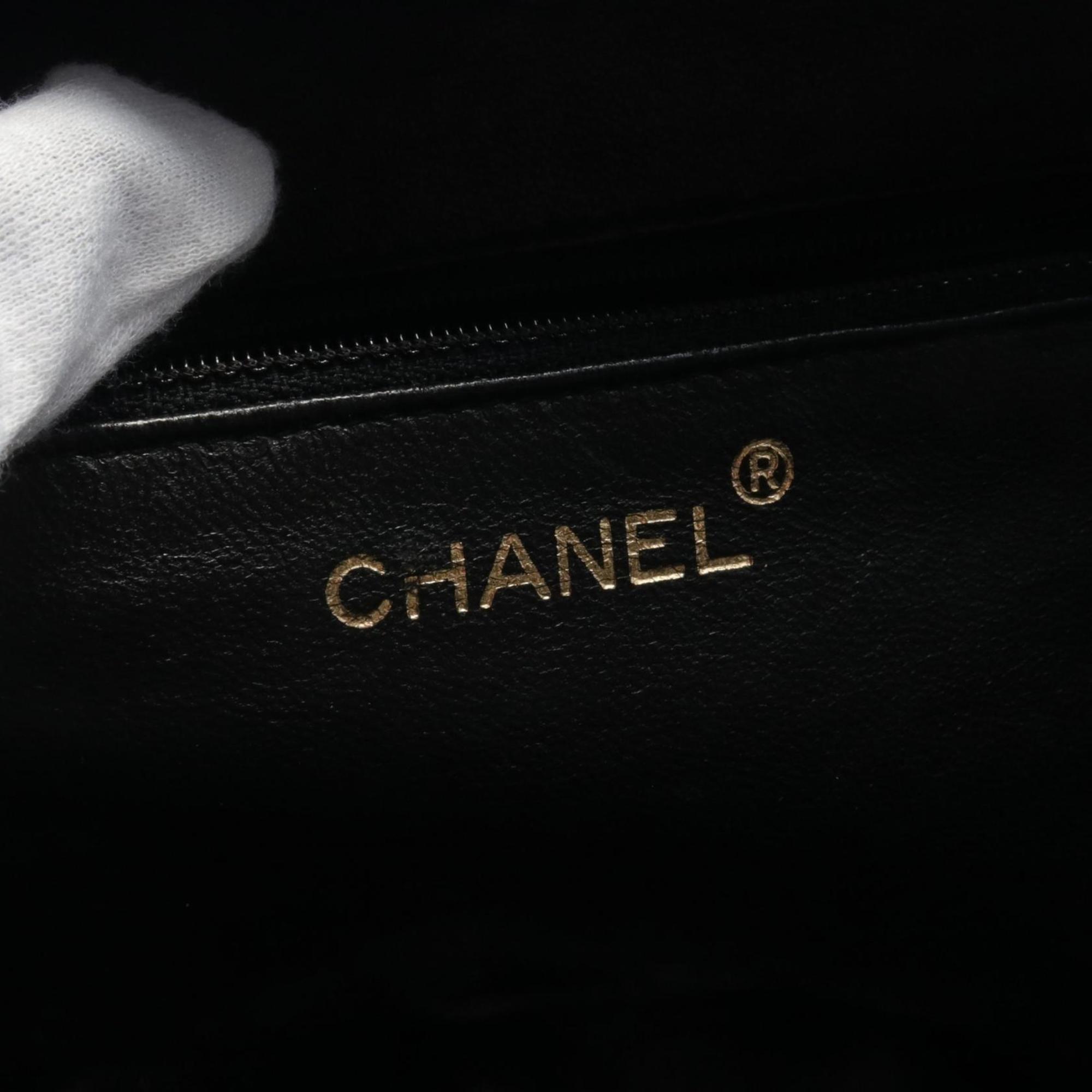 CHANEL Coco Mark Handbag Bag Caviar Skin Women's Black