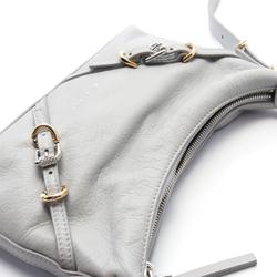 Givenchy Voilleux shoulder bag, leather, women's, grey BB50THB1Q7050