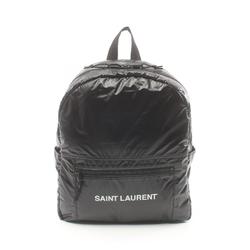 Saint Laurent Nux Rucksack, Backpack Bag, Nylon, Men's, Black, 623698HO27Z1054