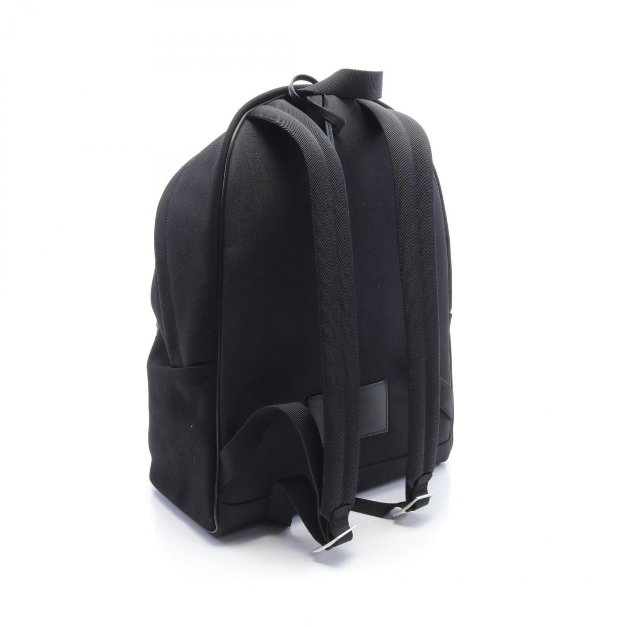 Saint Laurent SAINT LAURENT CITY City Rucksack Backpack Bag Cotton Men's Black 534968FAAVV1070