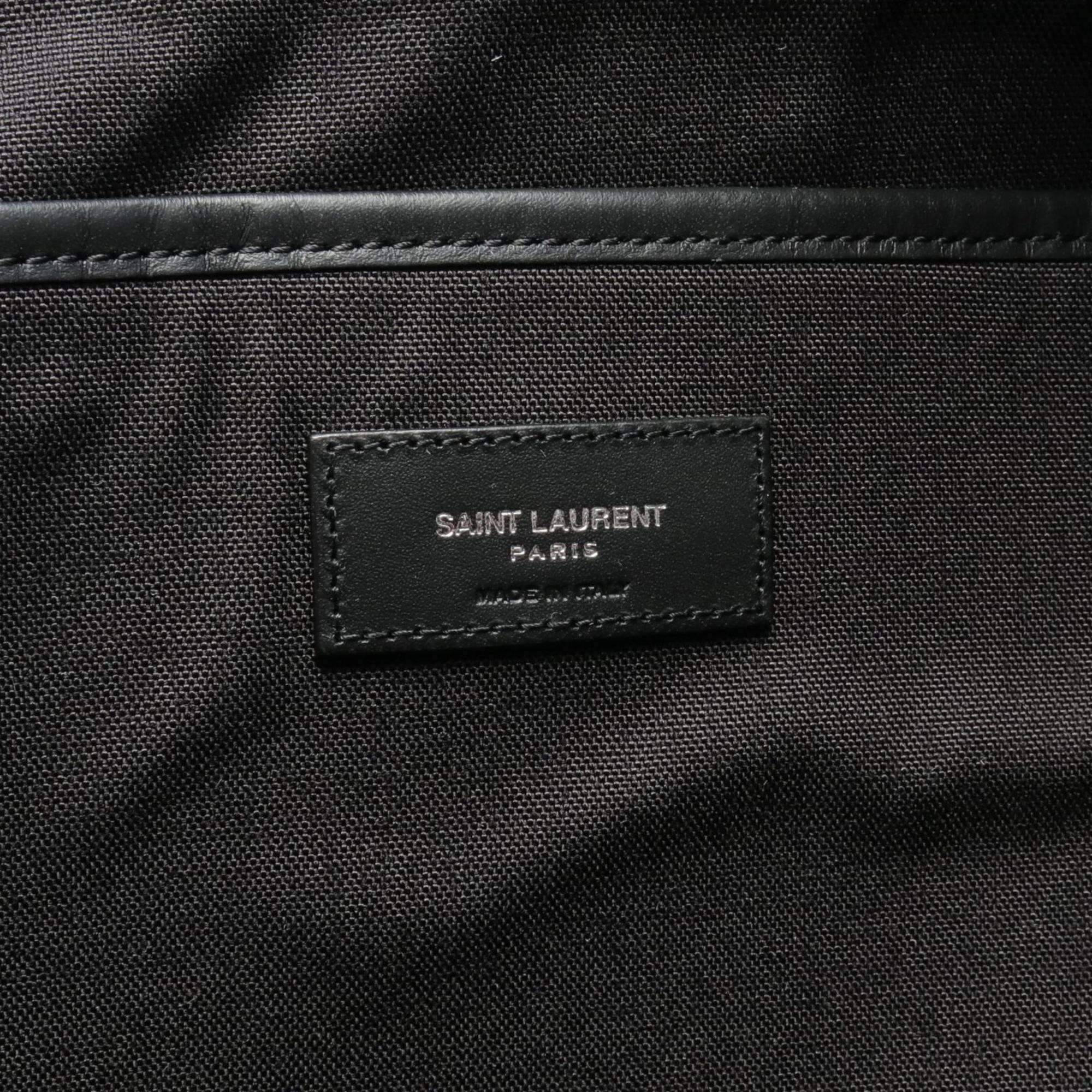 Saint Laurent SAINT LAURENT CITY City Rucksack Backpack Bag Cotton Men's Black 534968FAAVV1070