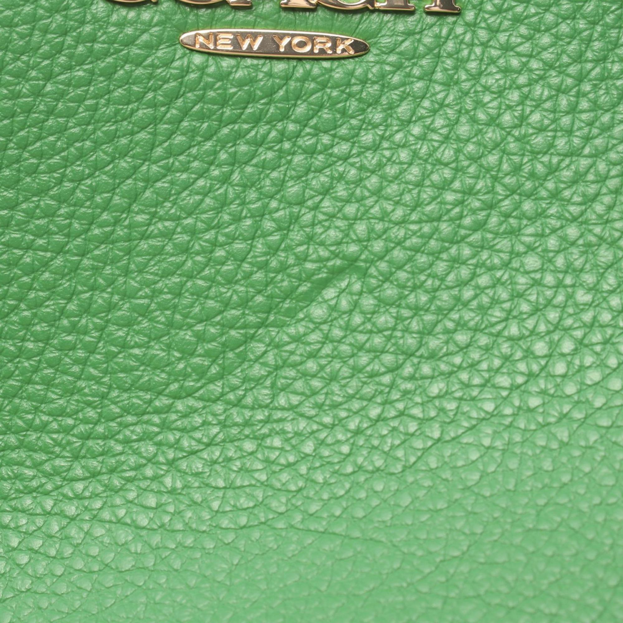 COACH shoulder bag, leather, women's, green