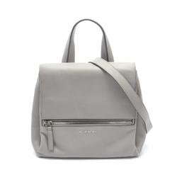 Givenchy Pure Small Handbag Bag Leather Women's Grey