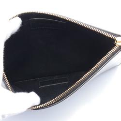 Saint Laurent Clutch Bag Leather Women's Black