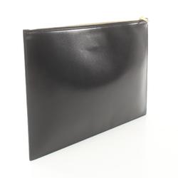 Saint Laurent SAINT LAURENT Second bag Clutch Bag Leather Men Women Black