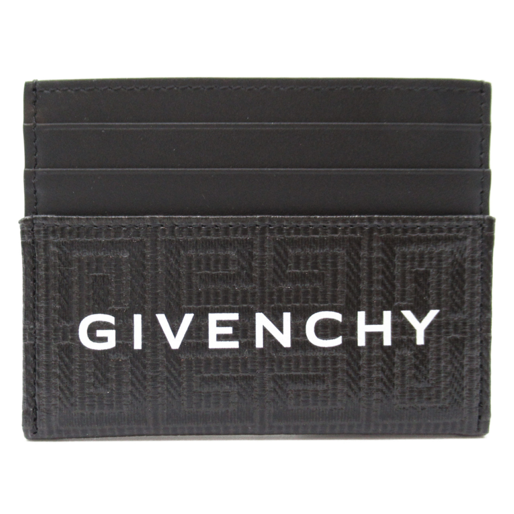 Givenchy GIVENCHY Business Card Holder/Card Case Coated Canvas Men's Black BK6099K1LF001