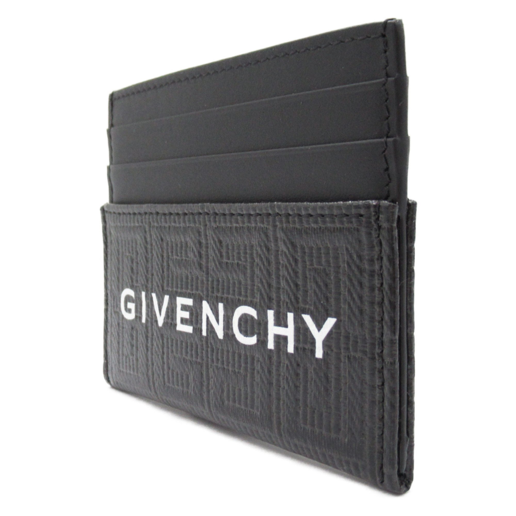 Givenchy GIVENCHY Business Card Holder/Card Case Coated Canvas Men's Black BK6099K1LF001