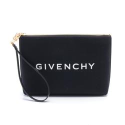 Givenchy Clutch Bag Canvas Women's Black White BB60KSB1F1001