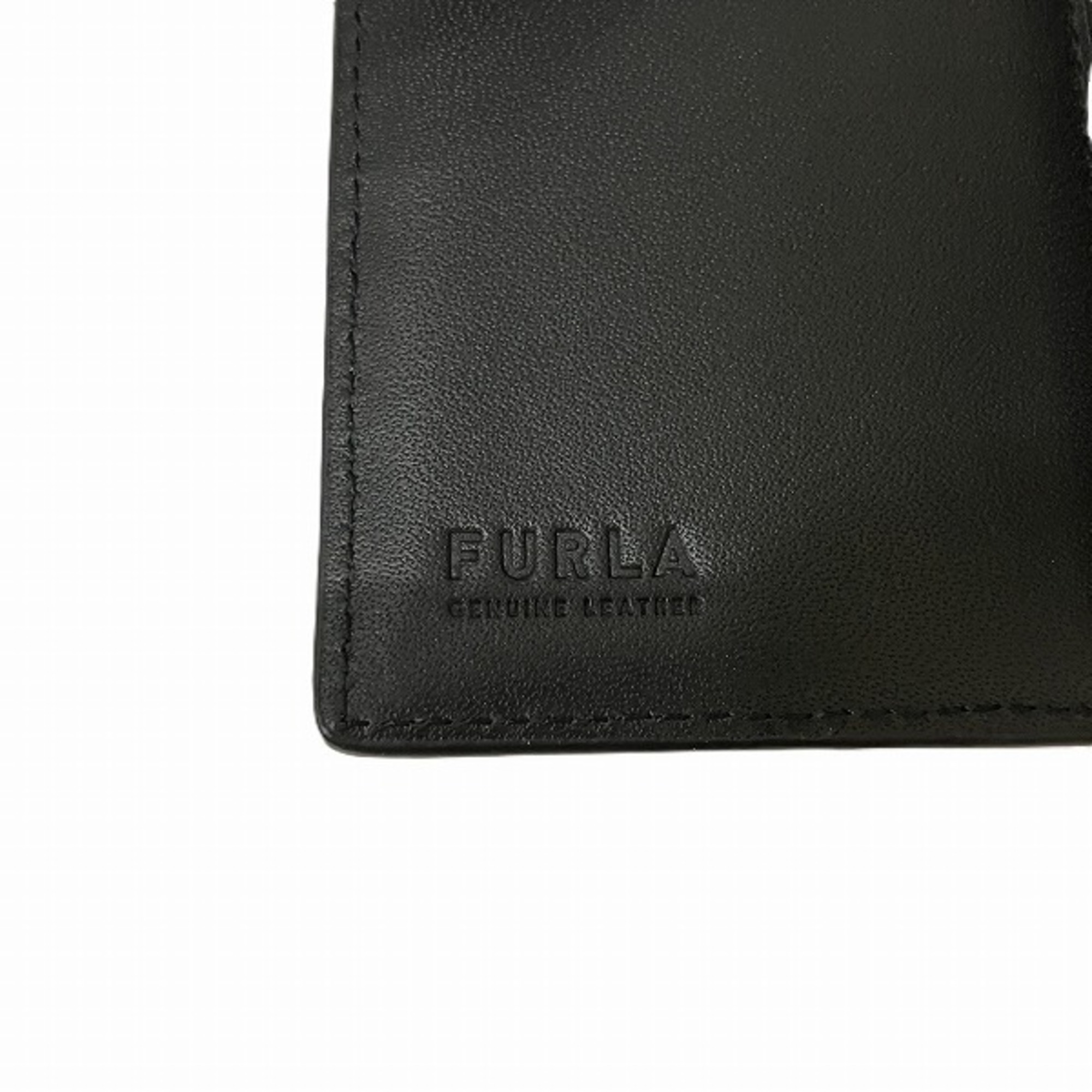 FURLA Turnlock Leather Bi-fold Wallet for Men and Women