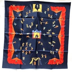 BVLGARI Circus Pattern Silk Scarf for Women