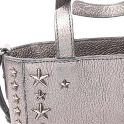 JIMMY CHOO MINI PEGASI handbag, leather bag, women's, silver