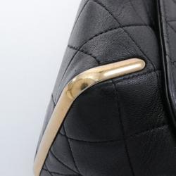 CHANEL Shoulder Bag Leather Women's Black