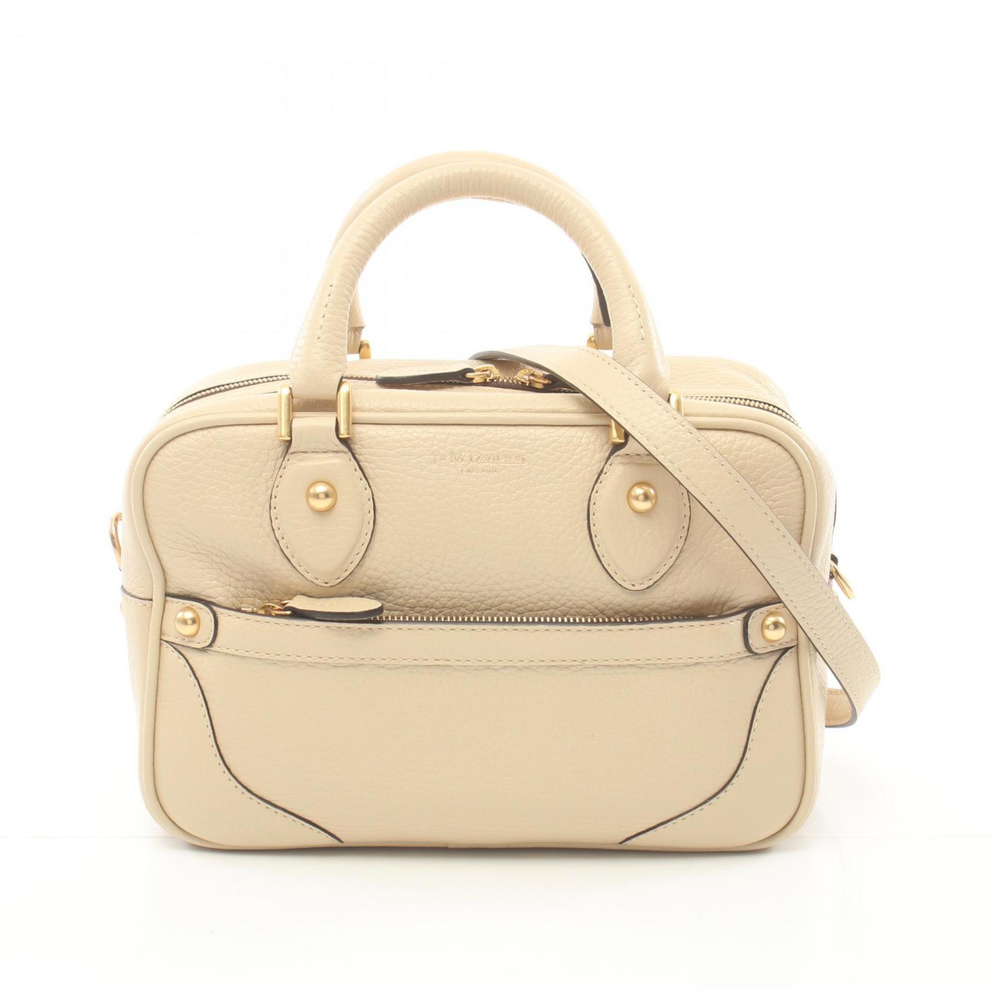 J&M Davidson MIA handbag, leather, women's, beige