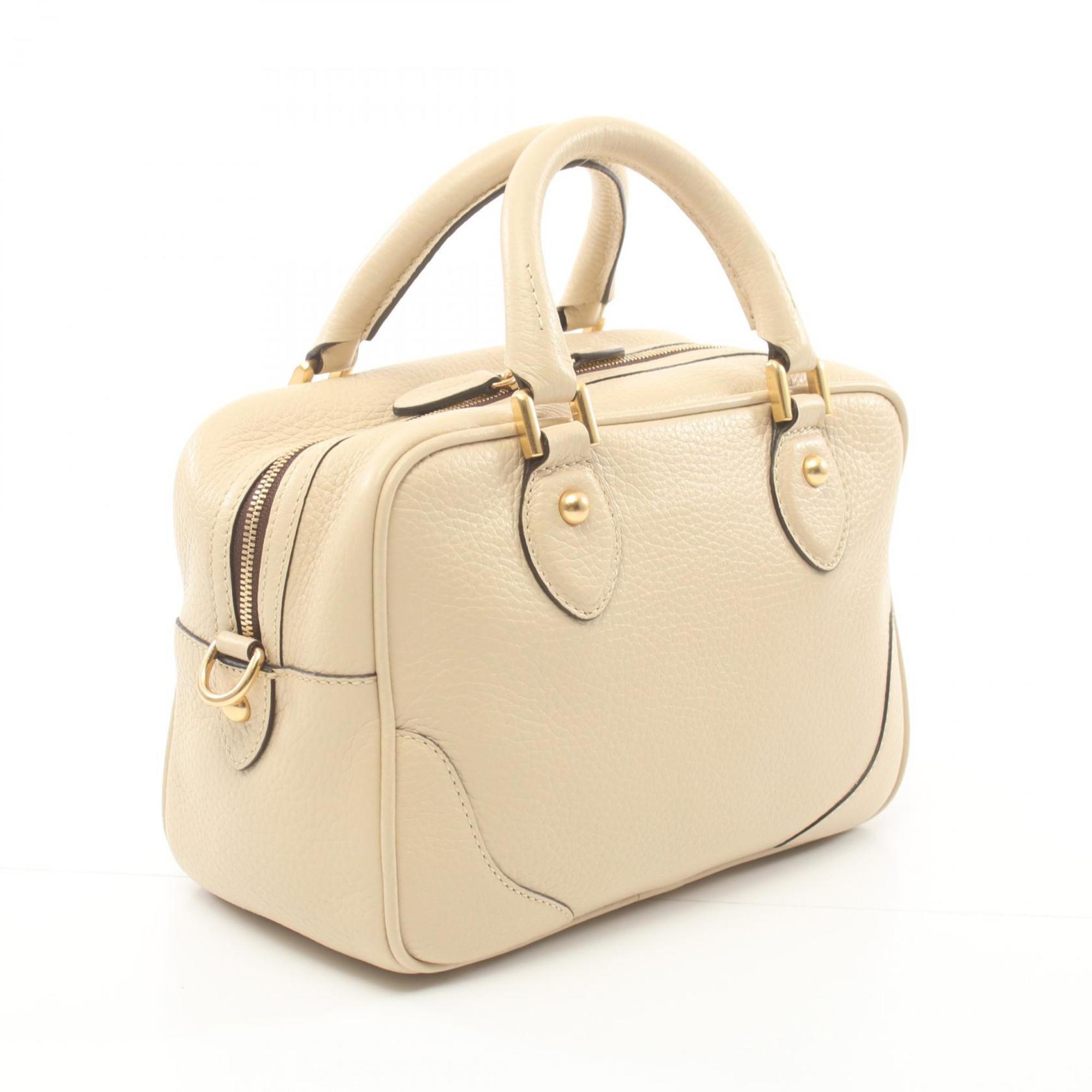 J&M Davidson MIA handbag, leather, women's, beige