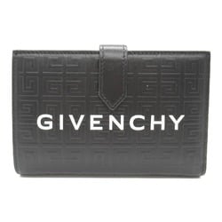 GIVENCHY Bi-fold wallet Leather Men's Women's Black BB60K8B1J5001