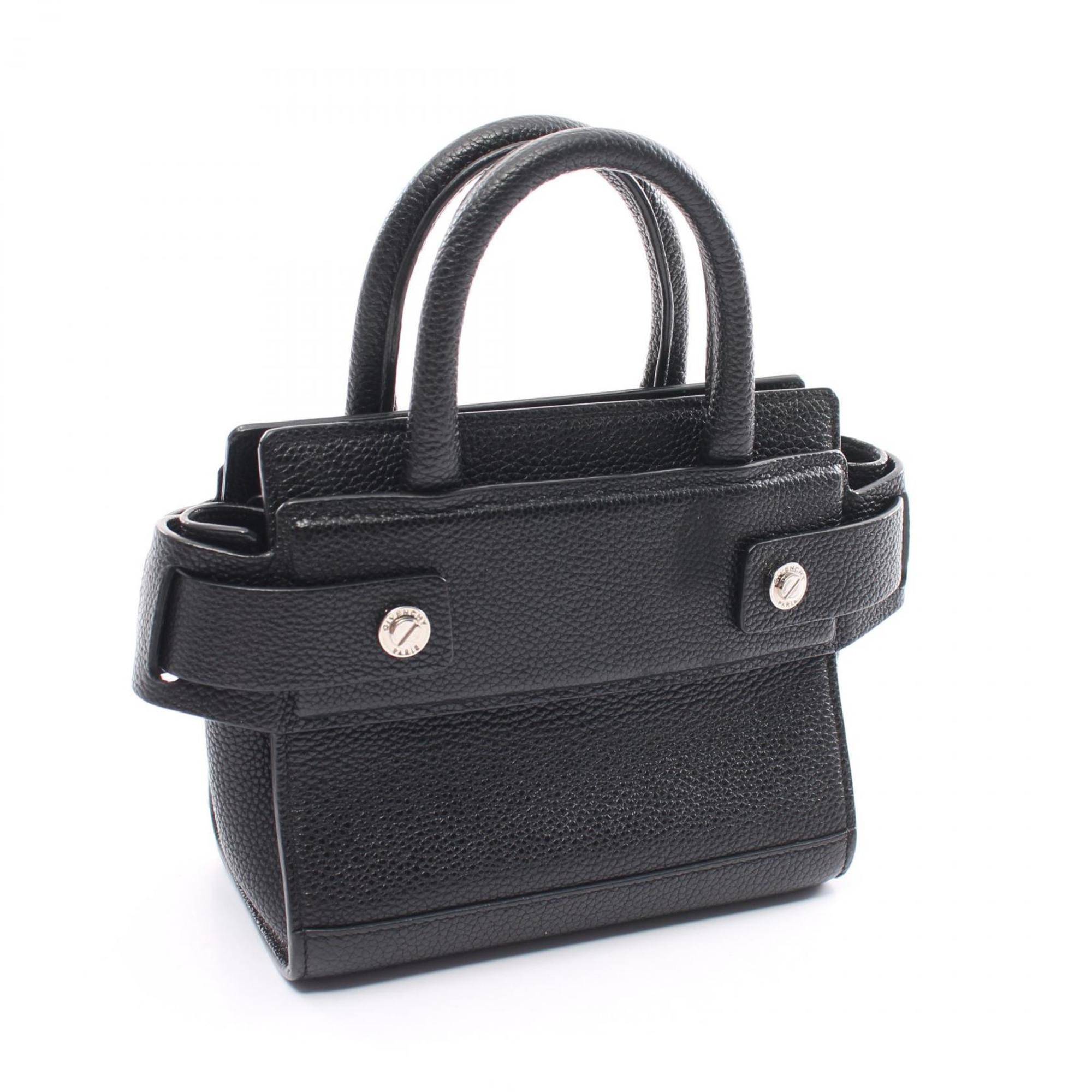 Givenchy Horizon Handbag Bag Leather Women's Black