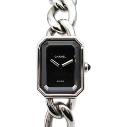 CHANEL Premiere XL Watch Stainless Steel Ladies Black H0452