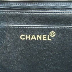 CHANEL Deca Matelasse Chain Shoulder Bag Lambskin (Sheepskin) Women's Black