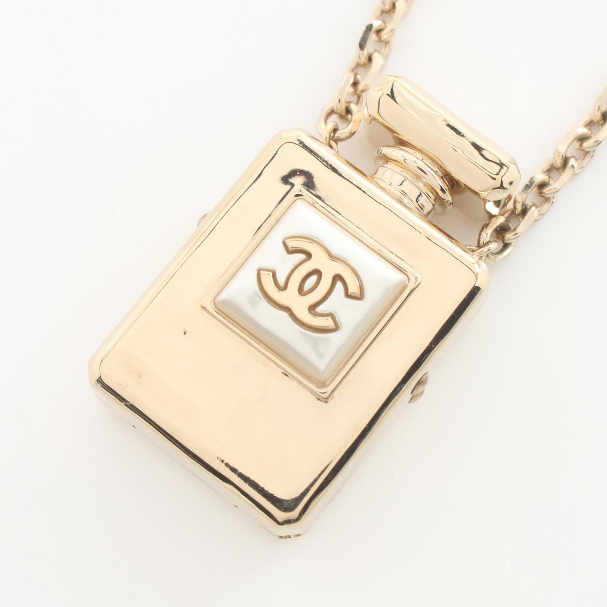 CHANEL No.5 Perfume Necklace GP (Gold Plated) Women's Gold B22