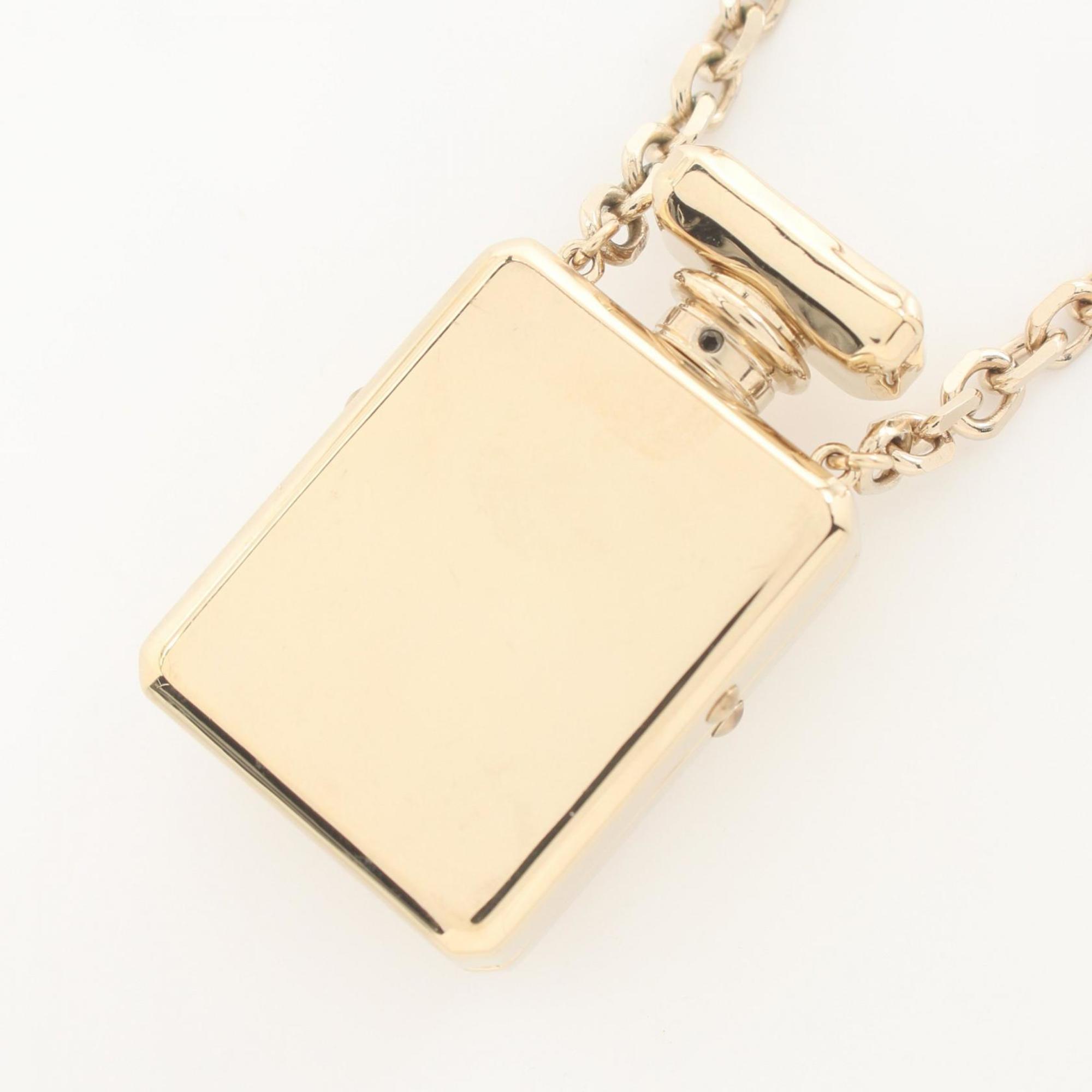 CHANEL No.5 Perfume Necklace GP (Gold Plated) Women's Gold B22