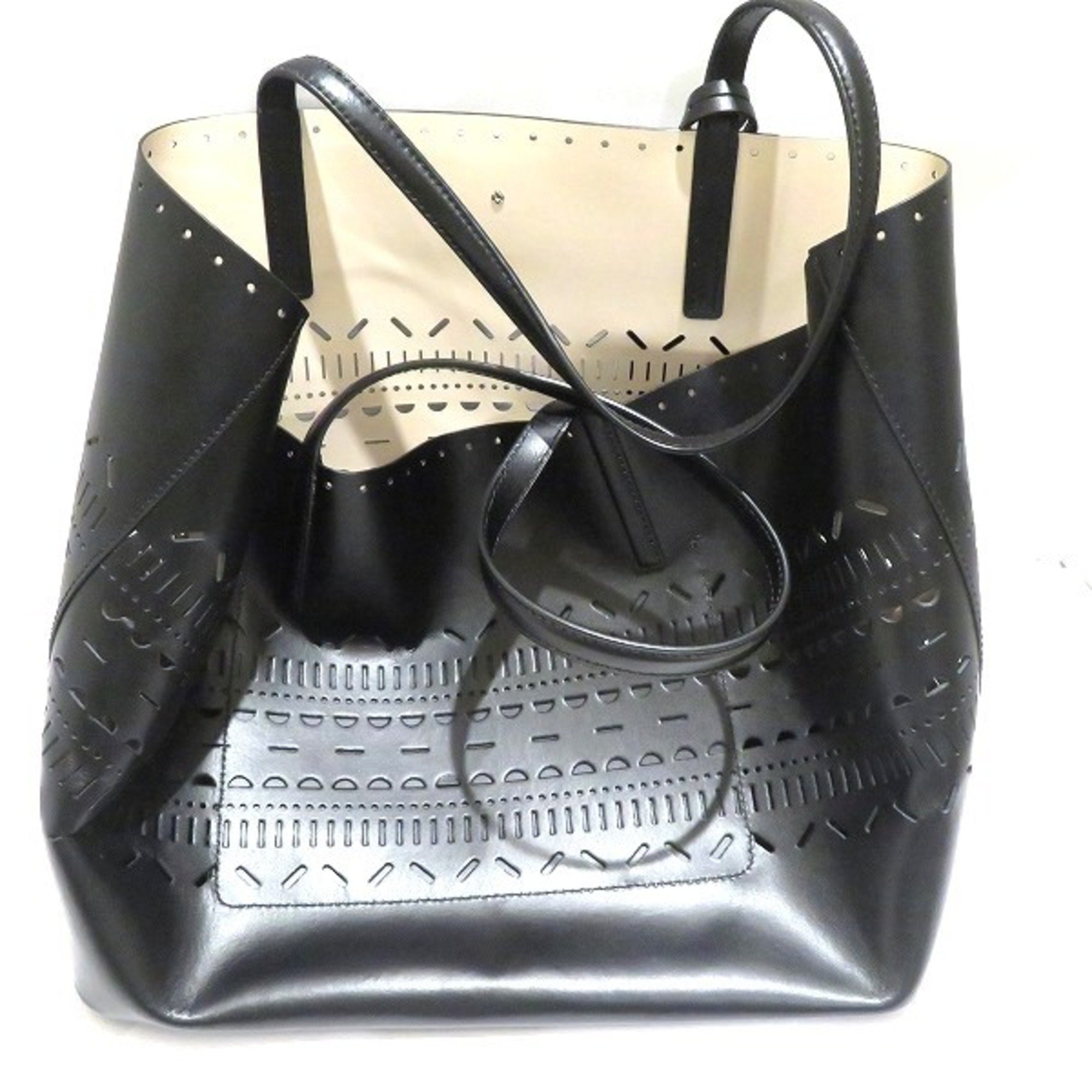 Kate Spade Punching Leather Bag Shoulder Tote Women's