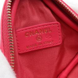 CHANEL Shoulder Bag Leather Women's Pink AP1926