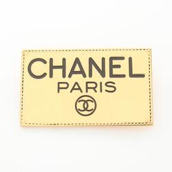 CHANEL Plate Brooch GP (Gold Plated) Women's Gold