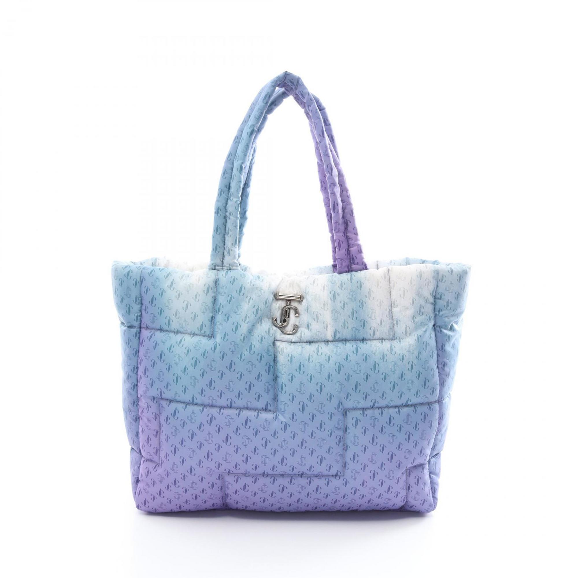 JIMMY CHOO LAYA SOFT TOTE Tote Bag Nylon Women's Purple Multicolor