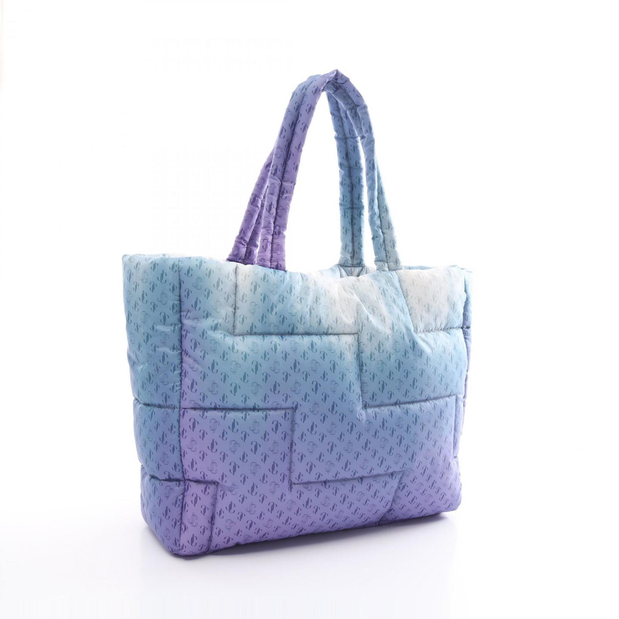 JIMMY CHOO LAYA SOFT TOTE Tote Bag Nylon Women's Purple Multicolor