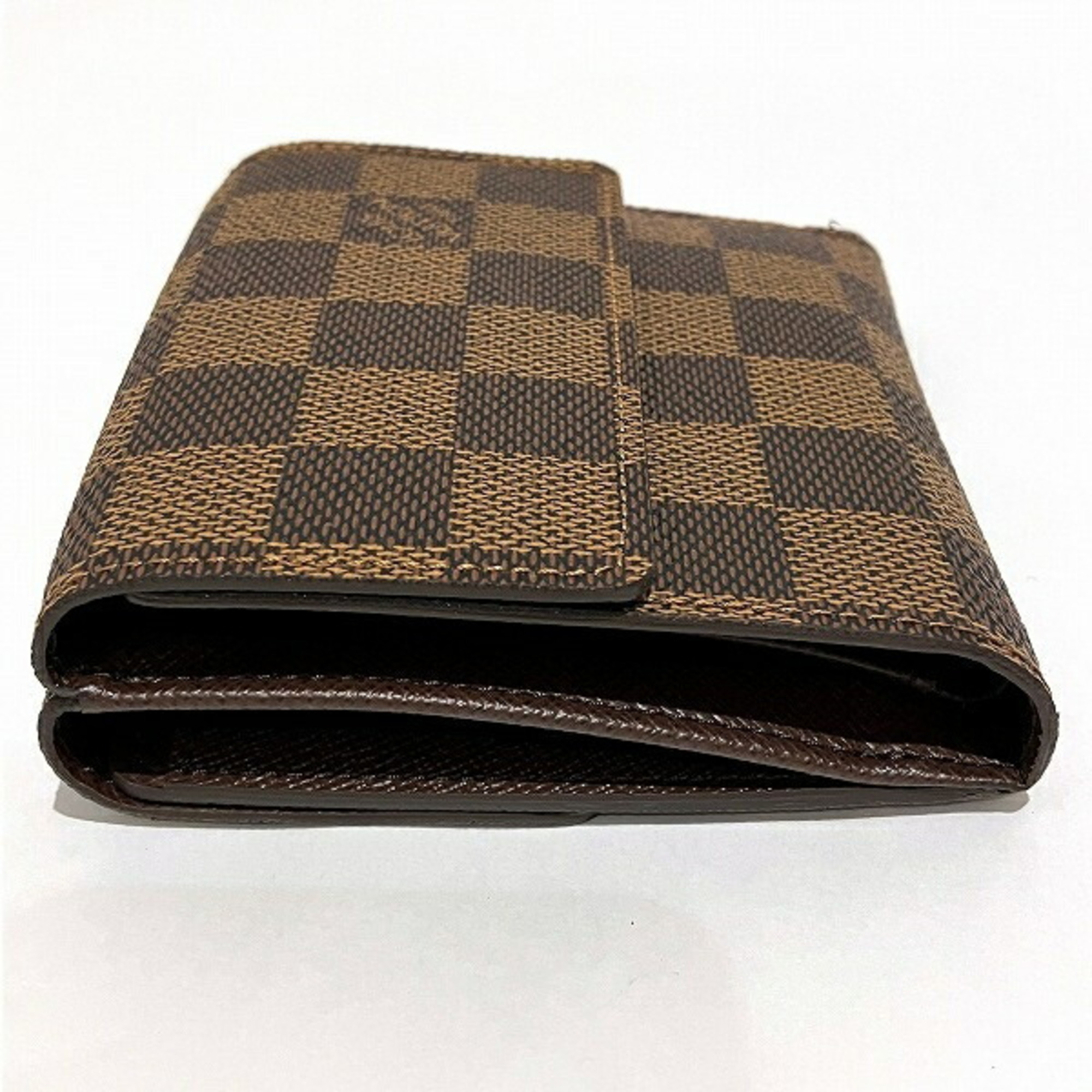 Louis Vuitton Damier Portefeuille Elise N61654 Tri-fold Wallet for Women