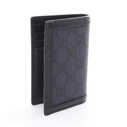 GUCCI Ophidia GG Supreme Business Card Holder/Card Case Coated Canvas Leather Men's Navy Blue 734943UULBN4055