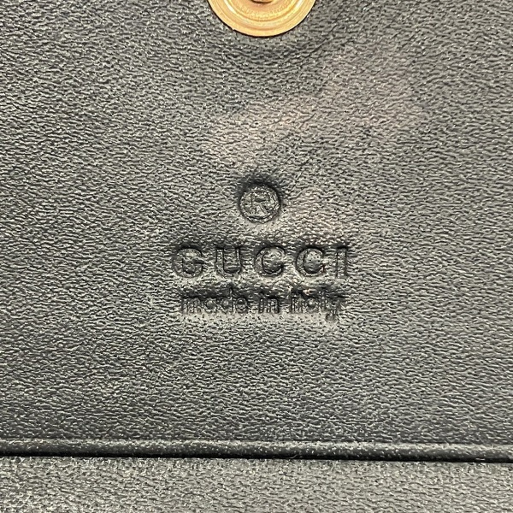 GUCCI GG Supreme 508757.525040 Bee Compact Wallet Bi-fold for Women